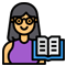 Woman with a book