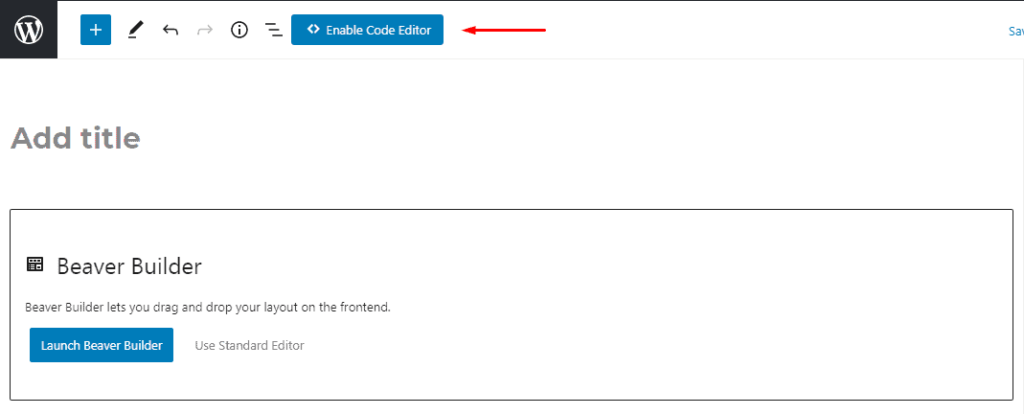 Enable Code Editor in Custom Layout