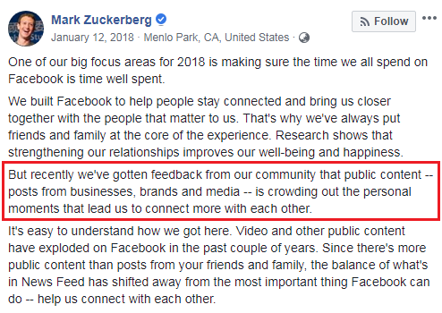 Shrinking social media reach